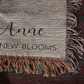 60th Birthday Gift for Women or Men, Chapter 60 Name Blanket, Birth Month Flower Throws, Personalized 60 Years Old Birthday Present