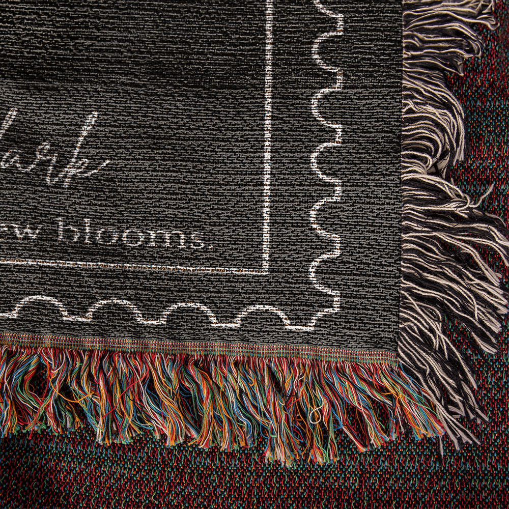 Personalized Cotton Anniversary Blanket: 2nd Wedding Anniversary Gift for Bookish Couple