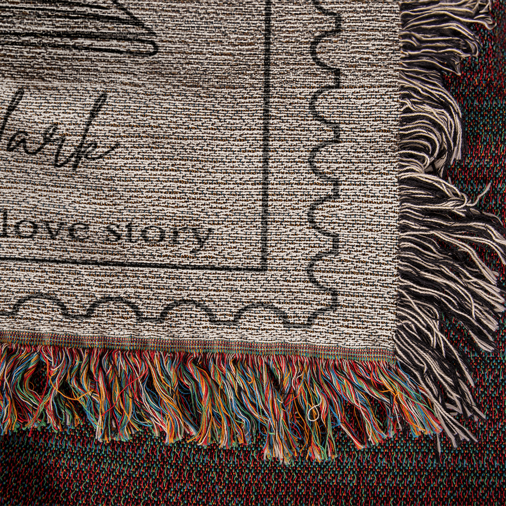 New Chapter Custom Woven Blanket Wedding Gift for Couple | Housewarming Gift for Couples