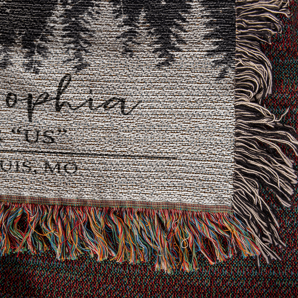 Personalized Wedding Woven Blanket, Custom Star Map Throw with Names, Night Sky, Special Date, Outdoors Lovers Gift, Cotton Anniversary Gift
