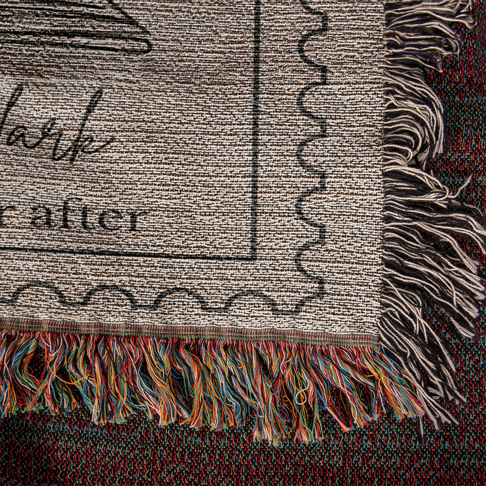 New Chapter Personalized Wedding Gift Woven Blanket | Book Lover Engagement, Anniversary, Housewarming