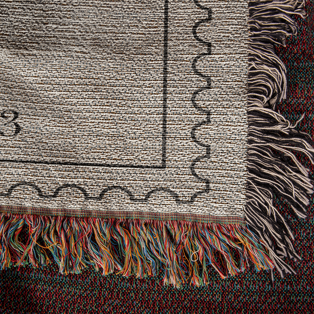 Custom Cotton Anniversary Blanket | Personalized Throw with Initials & Established Date | Wedding Keepsake or Christmas Gift for Couples