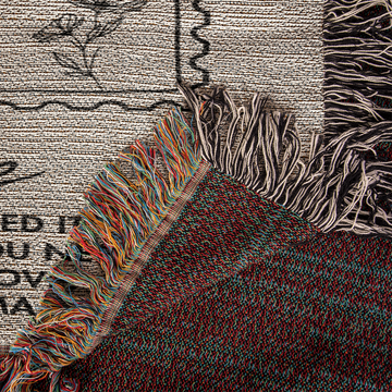 Personalized Hug Blanket Gift for Daughter, Granddaughter, or Niece | From Mom, Grandma, or Aunt | Comfort, Birthday, Christmas, Keepsake