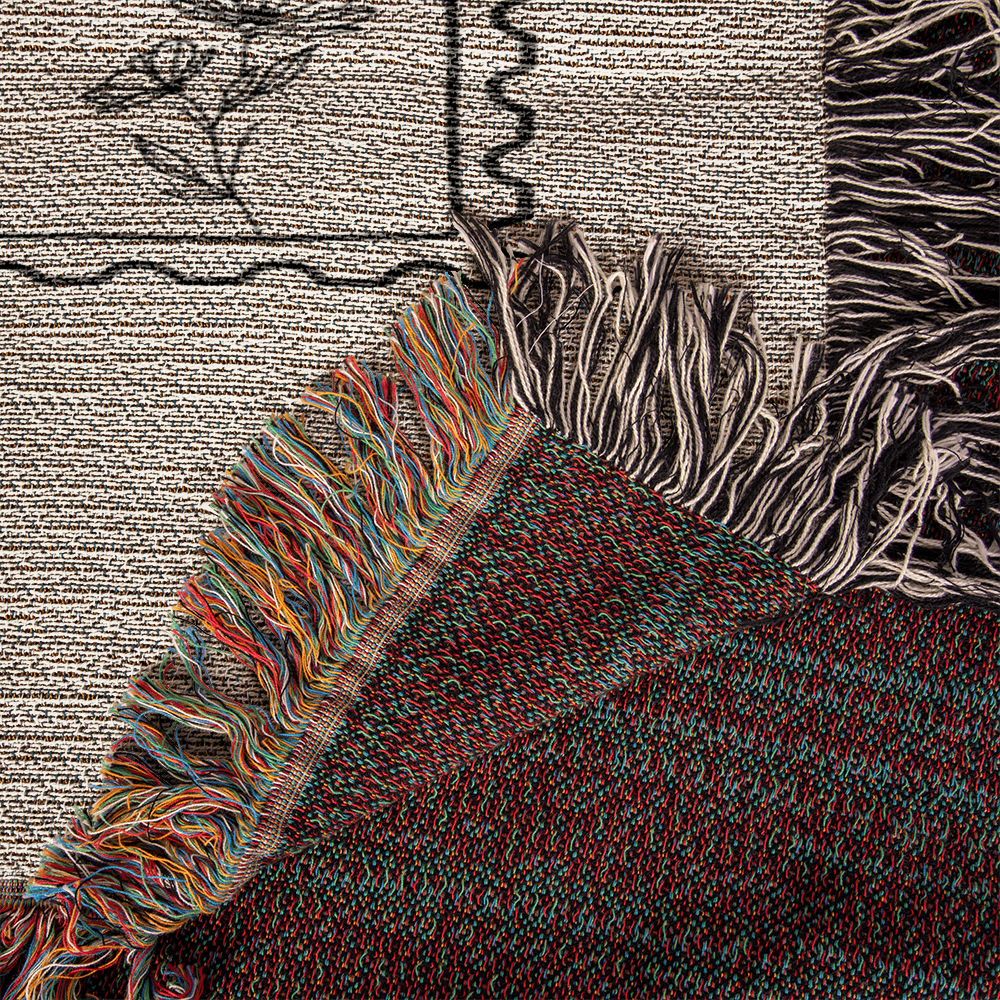 Personalized Comfort Blanket with Name | Custom Woven Throw Hug Poem Gifts for Daughter, Granddaughter, Niece, Mom, Grandma