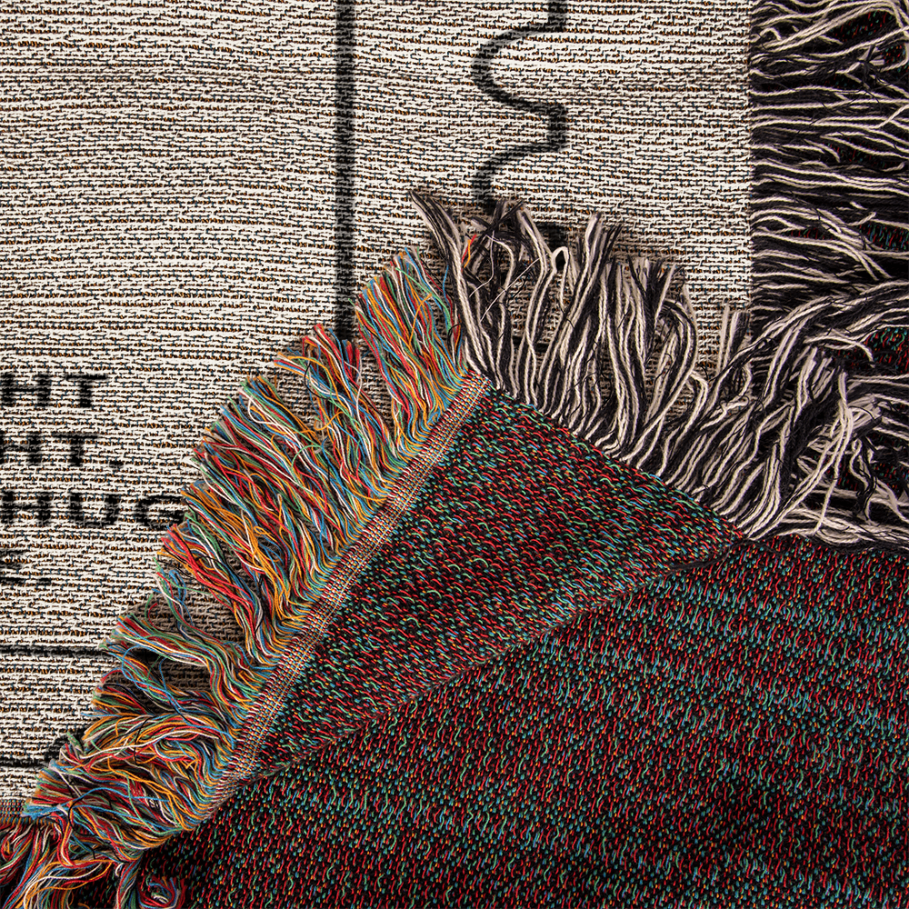 Personalized Name Birth Flower Blanket | Custom Woven Comfort Throw Memory Gift for Sympathy, Bereavement, or Long Distance Love