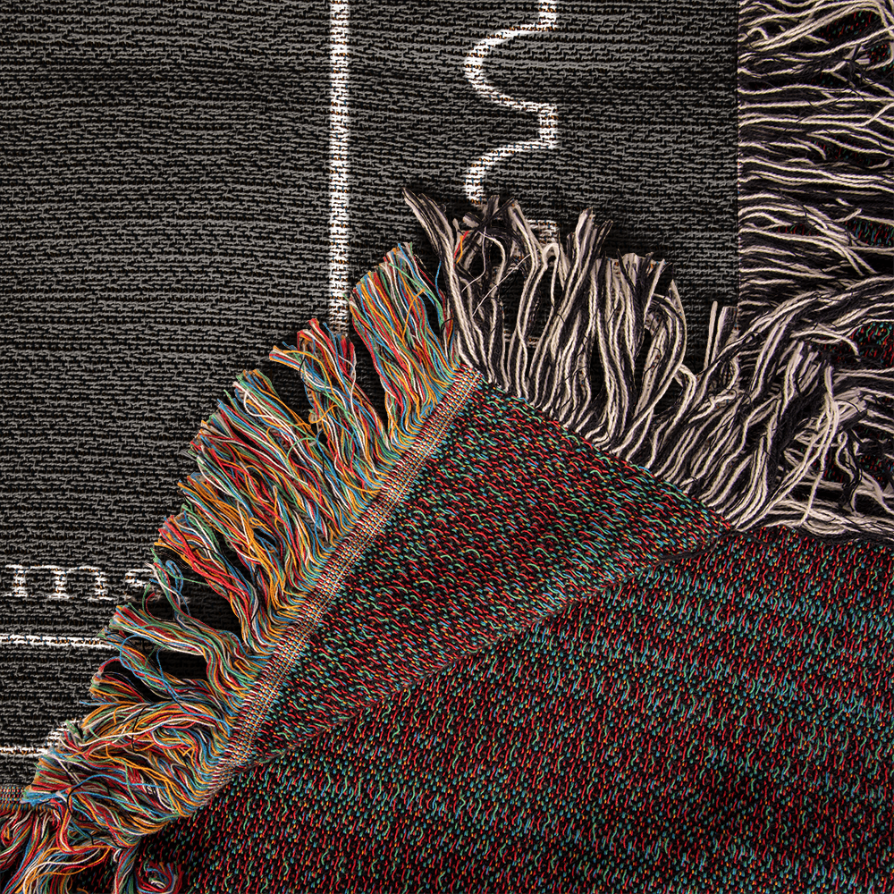 Personalized Cotton Anniversary Blanket: 2nd Wedding Anniversary Gift for Bookish Couple