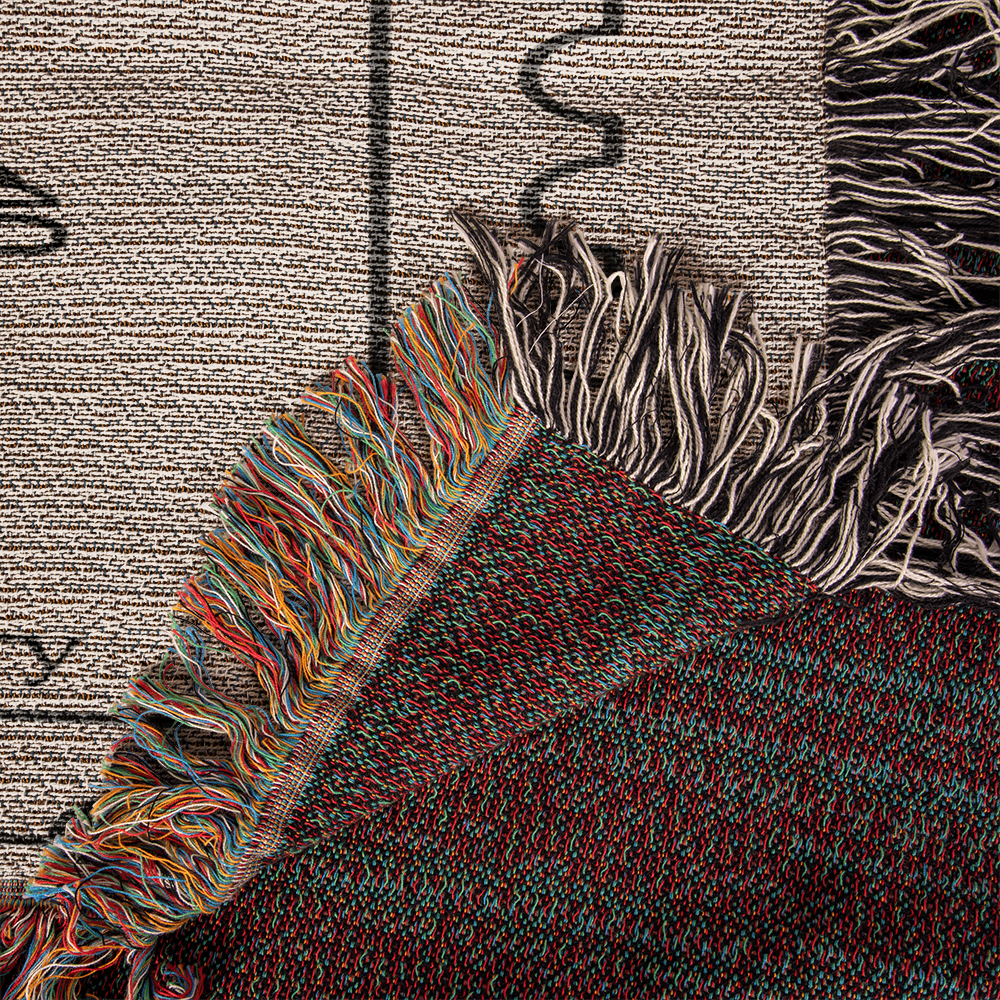 Personalized Throw Couples Blanket with Names Wedding Present Bridal Shower Gift for Newlyweds Cotton Anniversary Gift Engagement Gift