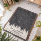 Personalized Star Map by Date Anniversary Blanket, Custom Couples Gift, Wedding Anniversary Blanket Gift, Wedding Blanket Couple Gift