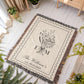 Personalized Custom Tapestry Woven Cotton Throw, Wedding Anniversary Blanket