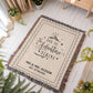 Personalized Wedding Blanket Custom Name Woven Throw, Adventure Begins Gift for Couple, Cotton Anniversary Keepsake Throw