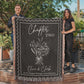 Personalized Cotton Anniversary Blanket: 2nd Wedding Anniversary Gift for Bookish Couple