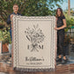 Personalized Cotton Anniversary Blanket: 2nd Wedding Anniversary Gift