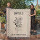 Birth Month Flower Reading Blanket 30th Birthday Gift for Her Chapter 30 Name Blanket, Personalized 30 Years Old Birthday for Daughter, Friend