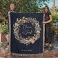 Personalized Couples Blanket with Names & Date | Custom Cotton Throw Wedding Gift, Romantic Christmas Present, Anniversary or Engagement