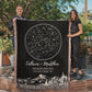 Personalized Blanket Custom Star Map By Date Couples Gift for Wedding Anniversary Husband Gift for Wife Gift for Fiancee Gift for Him Her