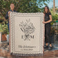 Personalized Cotton Anniversary Blanket: 2nd Wedding Anniversary Gift with Custom Name and Date