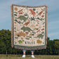 Personalized Dinosaur Blanket: Custom Name Kids Throw, Gifts for Him or Her, Baby Shower Gift for New Parents