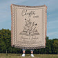 Personalized Throw Bookish Couples Blanket with Names Wedding Present Bridal Shower Gift for Newlyweds Cotton Anniversary Gift Engagement Gift