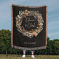 Custom Couples Blanket with Names & Date | Personalized Cotton Throw Wedding Gift, Christmas Anniversary Present, Engagement Keepsake