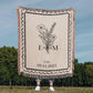 Personalized Cotton Anniversary Blanket | Custom Wedding Throw with Initials & Est Date | 2nd Anniversary Gift for Wife or Couple