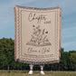 Personalized Name Woven Blanket Wedding Gift for Book Lover Gift Bookish Gift for Couple