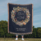Personalized Woven Couples Blanket with Names & Date | Custom Cotton Throw Wedding Gift, Anniversary Present, Engagement Keepsake