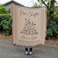 New Chapter Custom Woven Blanket Wedding Gift for Couple | Housewarming Gift for Couples