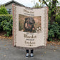 Dog Memorial Blanket Pet Memorial Gift Custom Loss of Pet Sympathy Gift with Pet's Picture, Pet Loss Gift for dog cat lover, best dog