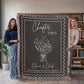 Personalized Cotton Anniversary Blanket: 2nd Wedding Anniversary Gift for Bookish Couple