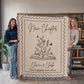 New Chapter Personalized Wedding Gift Woven Blanket | Book Lover Engagement, Anniversary, Housewarming