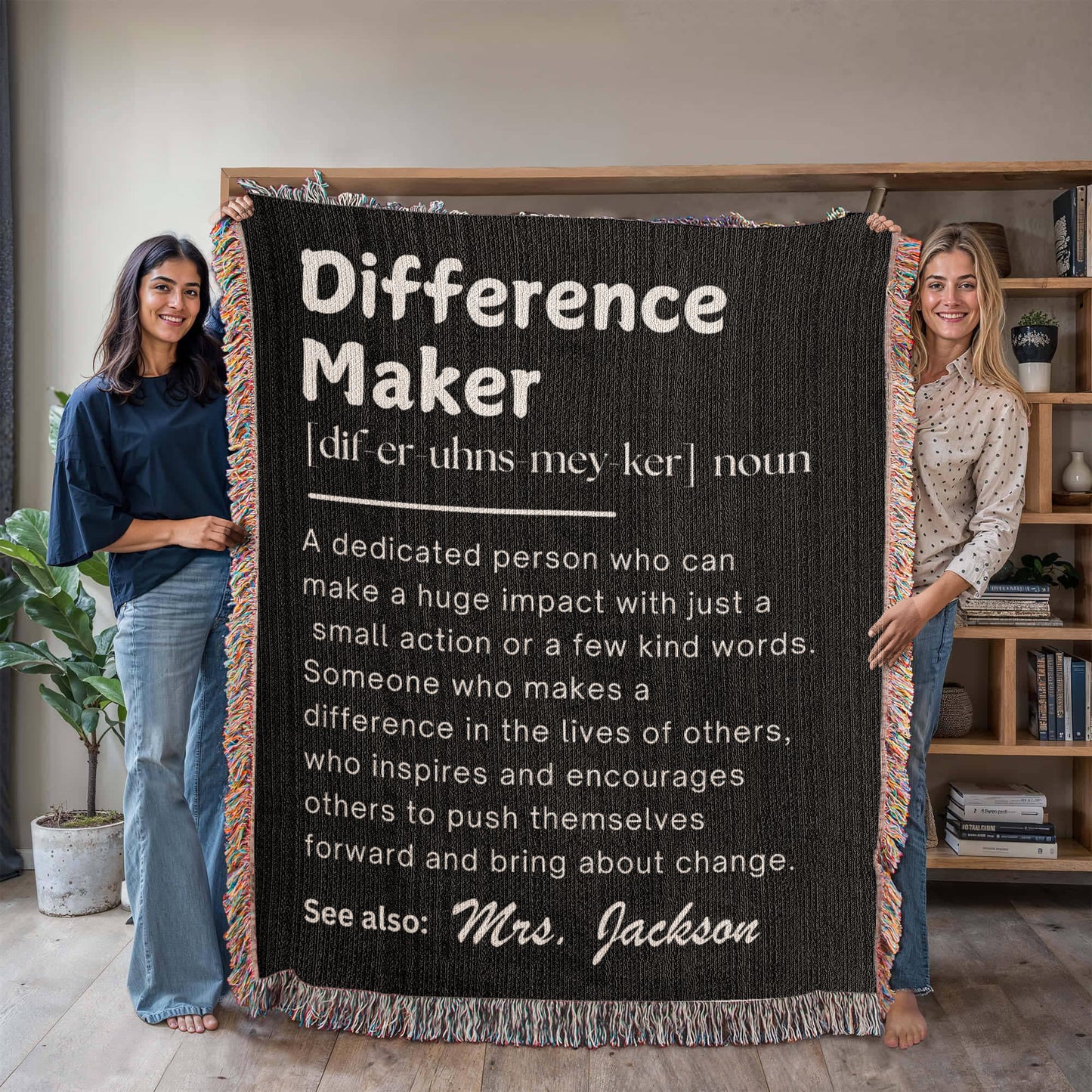 Personalized Difference Maker Gift, Difference Maker Definition with Name, Coach Gift for Teacher, Mentor Appreciation Gift, Leader Gift