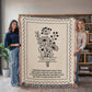 Personalized Name Blanket | Custom Woven Comfort Throw with Poem Hug Message Gift for Daughter, Granddaughter, Niece, Mom, Grandma