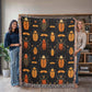 Woven Beetle Blanket | Woven Insect Throw Blanket | Bug Throw Blanket | Blanket Gift | Christmas Gift | Birthday Gift | Housewarming Gift