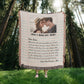 Personalized Couple Birthday Christmas Keepsake, Love Letter Blanket Personalized Gift for Him, Cotton Anniversary Letters To My Boyfriend From Girlfriend, Dating Anniversary Gifts, Dear Boyfriend