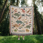 Personalized Dinosaur Blanket: Custom Name Kids Gift for Boys | Baby Shower Throw Gifts for Him, Son, Boy