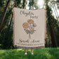 40th Birthday Gift for Her or Him, Chapter 40 Name Blanket, Birth Flower Throws, Personalized Gift for 40 Year Old Woman or Daughter