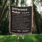 Personalized Difference Maker Blanket, Custom Difference Maker Definition gift, Gift for Mom, Coworker Birthday gift, Mentor gift, Gift for Leader