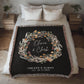 Personalized Couples Blanket with Names & Date | Custom Cotton Throw Wedding Gift, Bridal Shower Present, Anniversary or Engagement