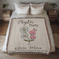 30th Birthday Gift for Her or Him, Chapter 30 Name Throws, Birth Month Flower Blanket, Personalized 30 Years Old Birthday for Daughter