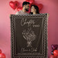 Personalized Cotton Anniversary Blanket: 2nd Wedding Anniversary Gift for Bookish Couple