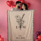 Custom Cotton Anniversary Blanket | Personalized Throw with Initials & Established Date | Wedding Keepsake or Christmas Gift for Couples