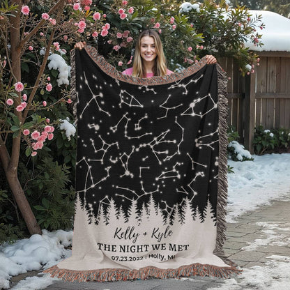 Custom Star Map Anniversary Gift, Star Maps Weddings, The Night We Met, Day You Were Born Personalized Birthday Gift for Him for Her