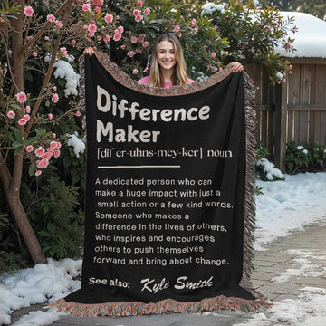 Personalized Difference Maker Gift, Difference Maker Definition with Name, Coach Gift for Teacher, Mentor Appreciation Gift, Leader Gift