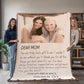 LETTER BLANKET Personalized Gift Love Birthday Gift For Mom Dad Grandma Woven Cotton Anniversary Gift Girlfriend Boyfriend Valentines Gift