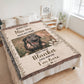Dog Memorial Blanket Pet Memorial Gift Custom Loss of Pet Sympathy Gift with Pet's Picture, Pet Loss Gift for dog cat lover, best dog