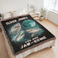 Personalized Shark Blanket, Custom Name Woven Blanket, Ocean Theme Gift for Kids & Teens, Cool Shark Room Decor, Birthday Gift for Boys