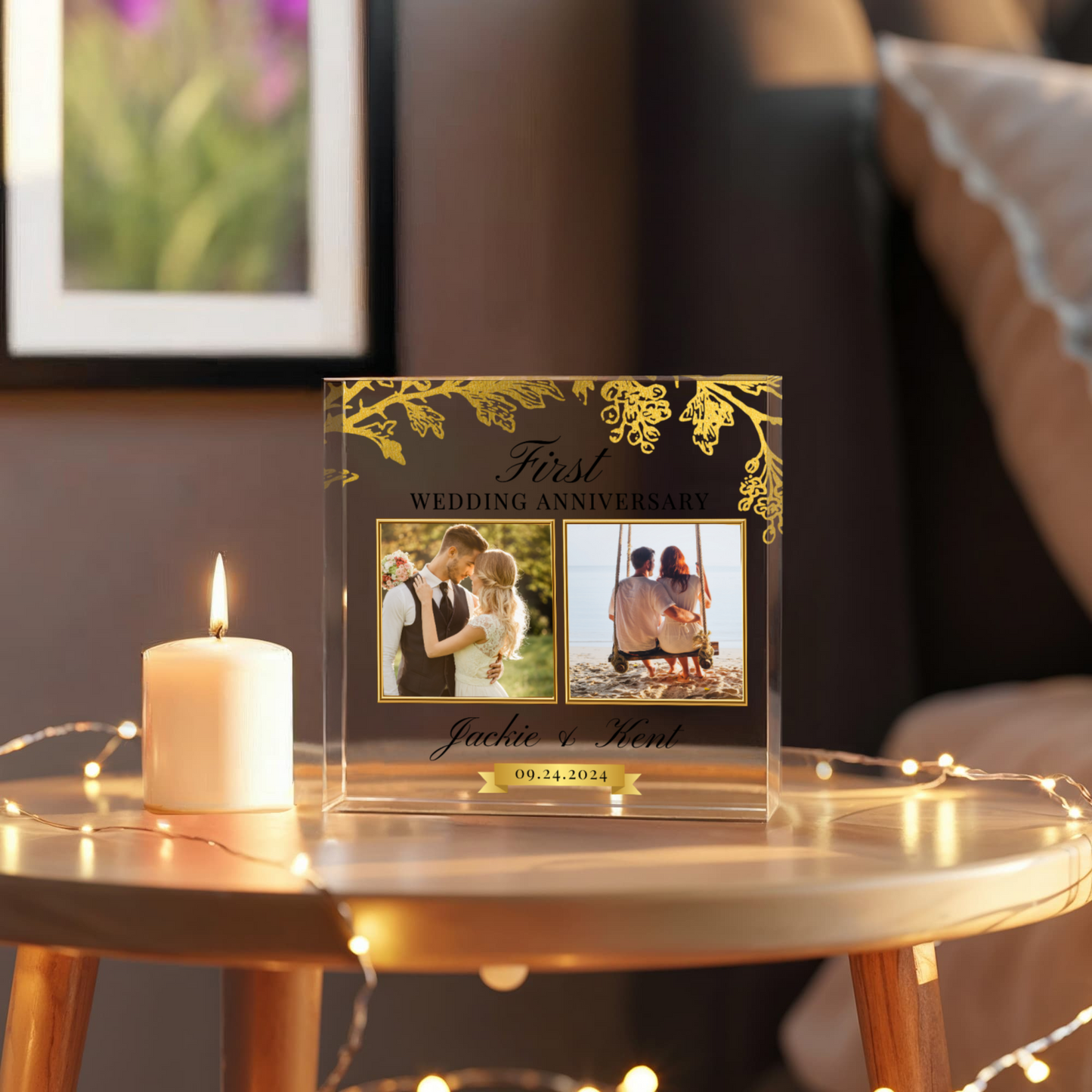 Personalized Picture Custom Acrylic Photo Gifts, Wedding Anniversary Gift, Personalised Couples Gift