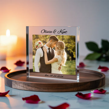Personalized Photo Custom Anniversary Gift for Him or Her, Wedding Anniversary, Personalized Couples Gift