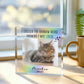 Personalized Pet Memorial Gift - Acrylic Photo Block - Cat or Dog Loss Gift,  Condolence Sympathy Rainbow Bridge