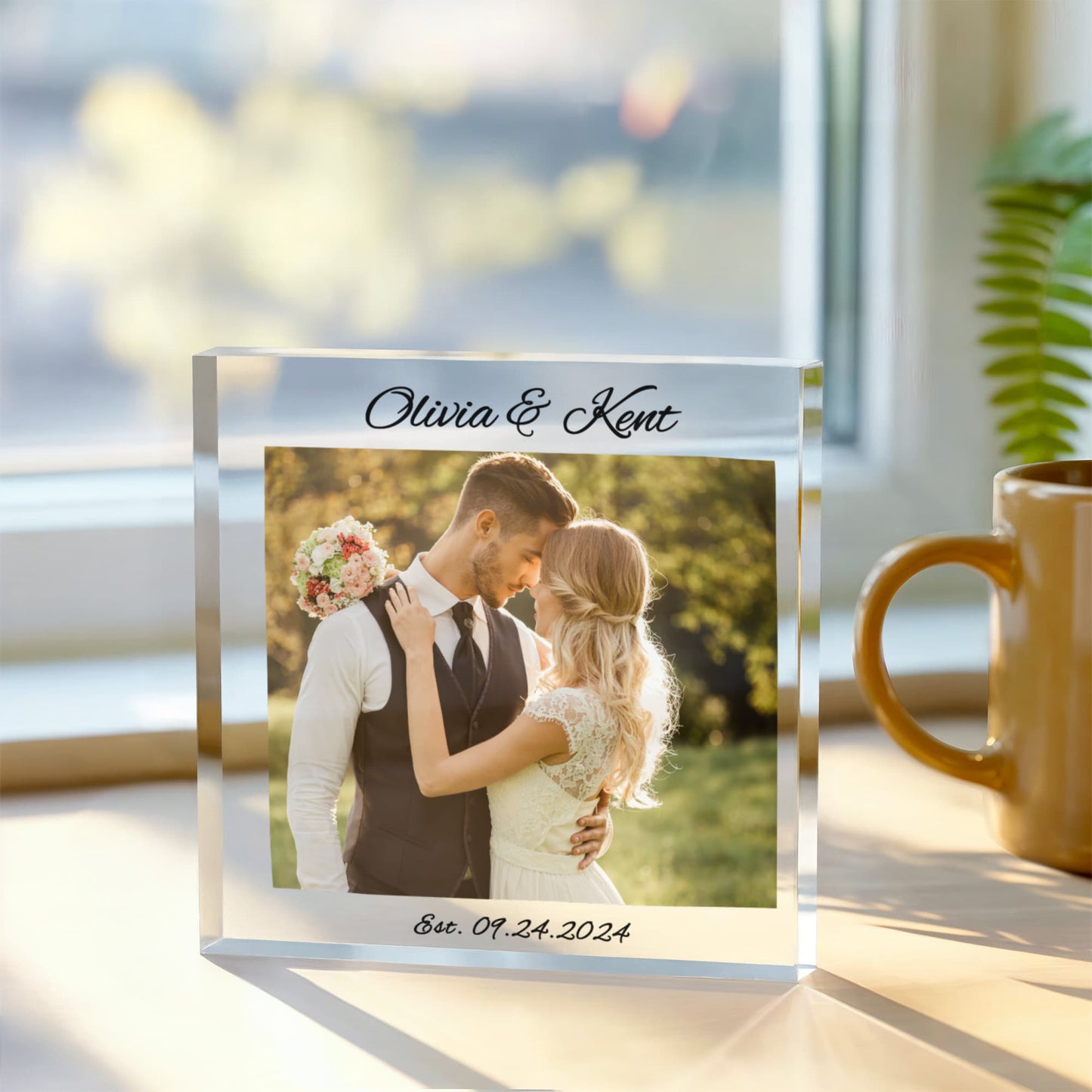 Personalized Photo Custom Anniversary Gift for Him or Her, Wedding Anniversary, Personalized Couples Gift